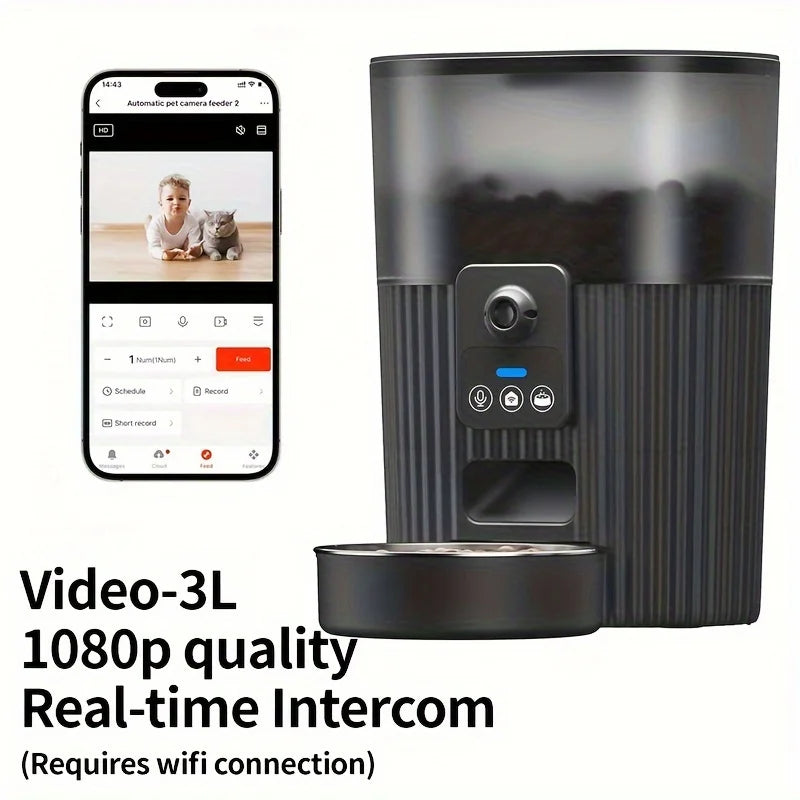 PAPIFEED Smart WiFi Automatic Pet Feeder for Cats & Dogs