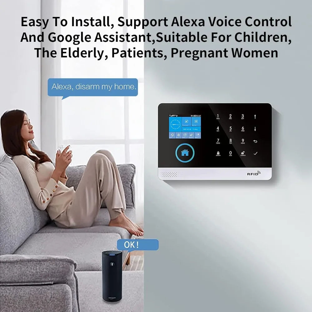 WiFi GSM Wireless Home Alarm System – 24-Piece Kit