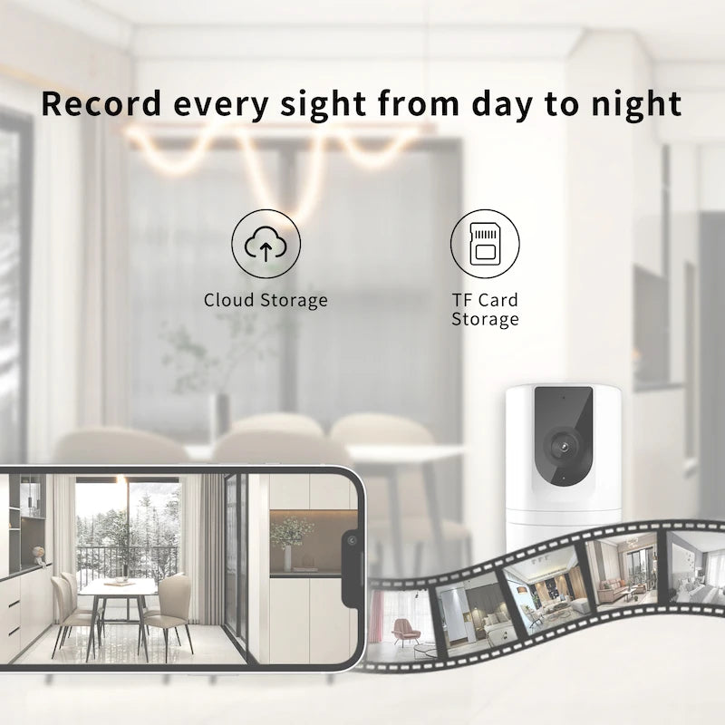 Foldable Indoor Pet Security Camera with Phone App