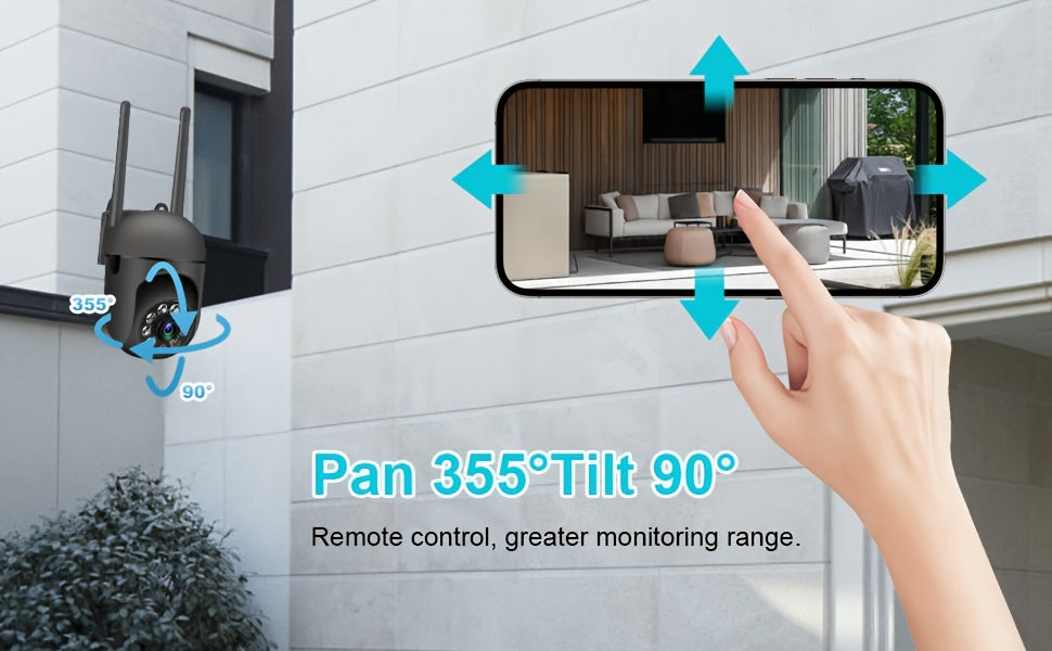 2PCS 1080P WiFi Security Cameras – Indoor/Outdoor with Night Vision
