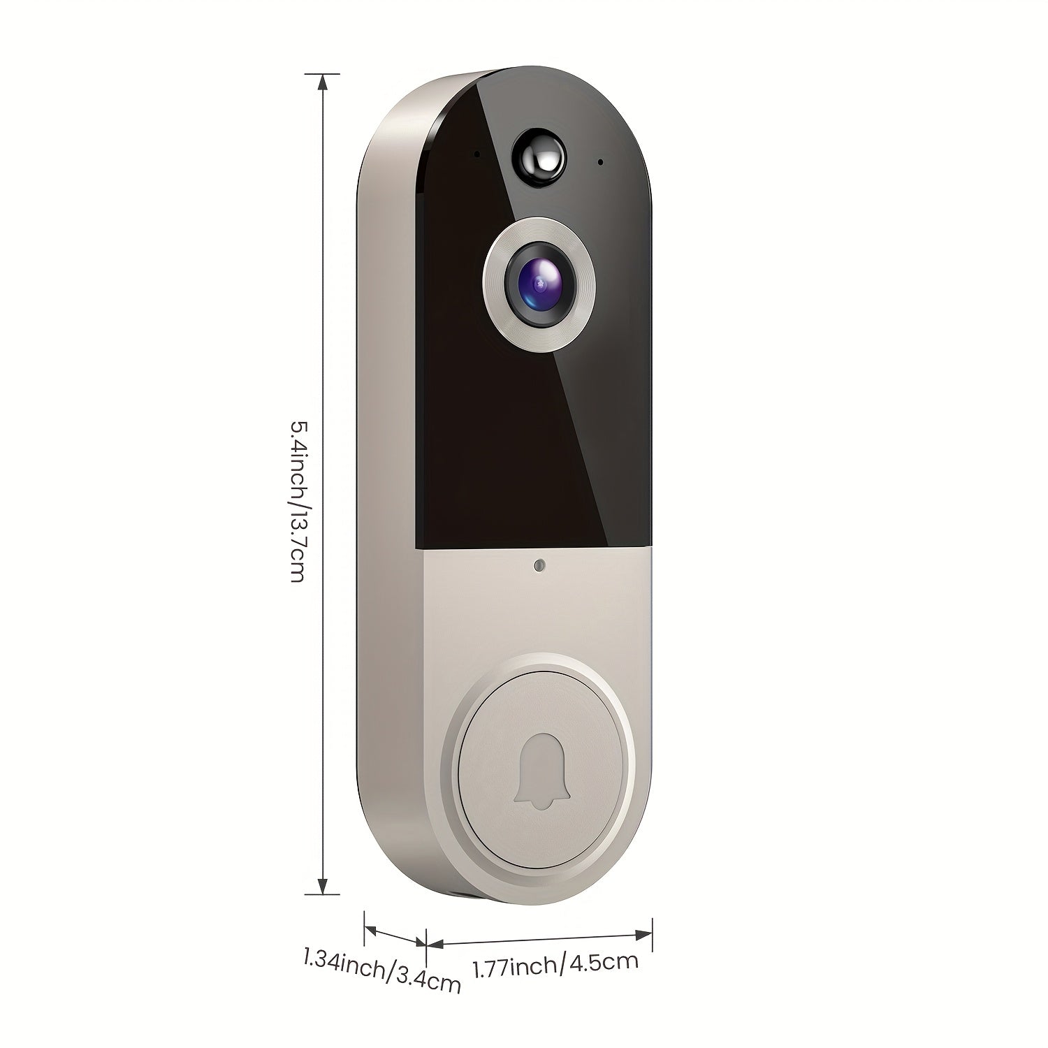1080P HD Smart Video Doorbell with AI Detection & Night Vision