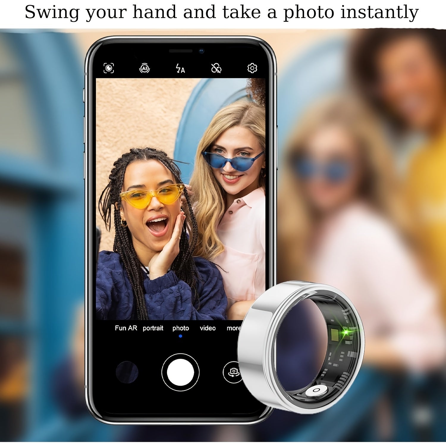 Smart Fitness Ring for Men & Women – Health & Activity Tracker
