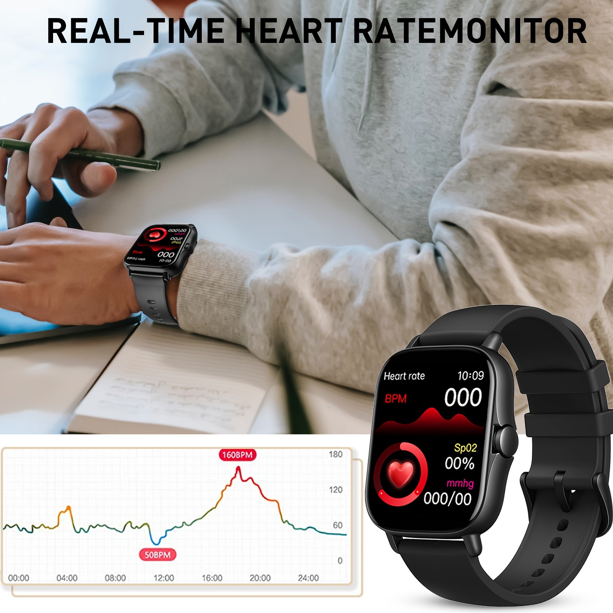 Large-Screen Smartwatch with HD Calls & Sports Modes