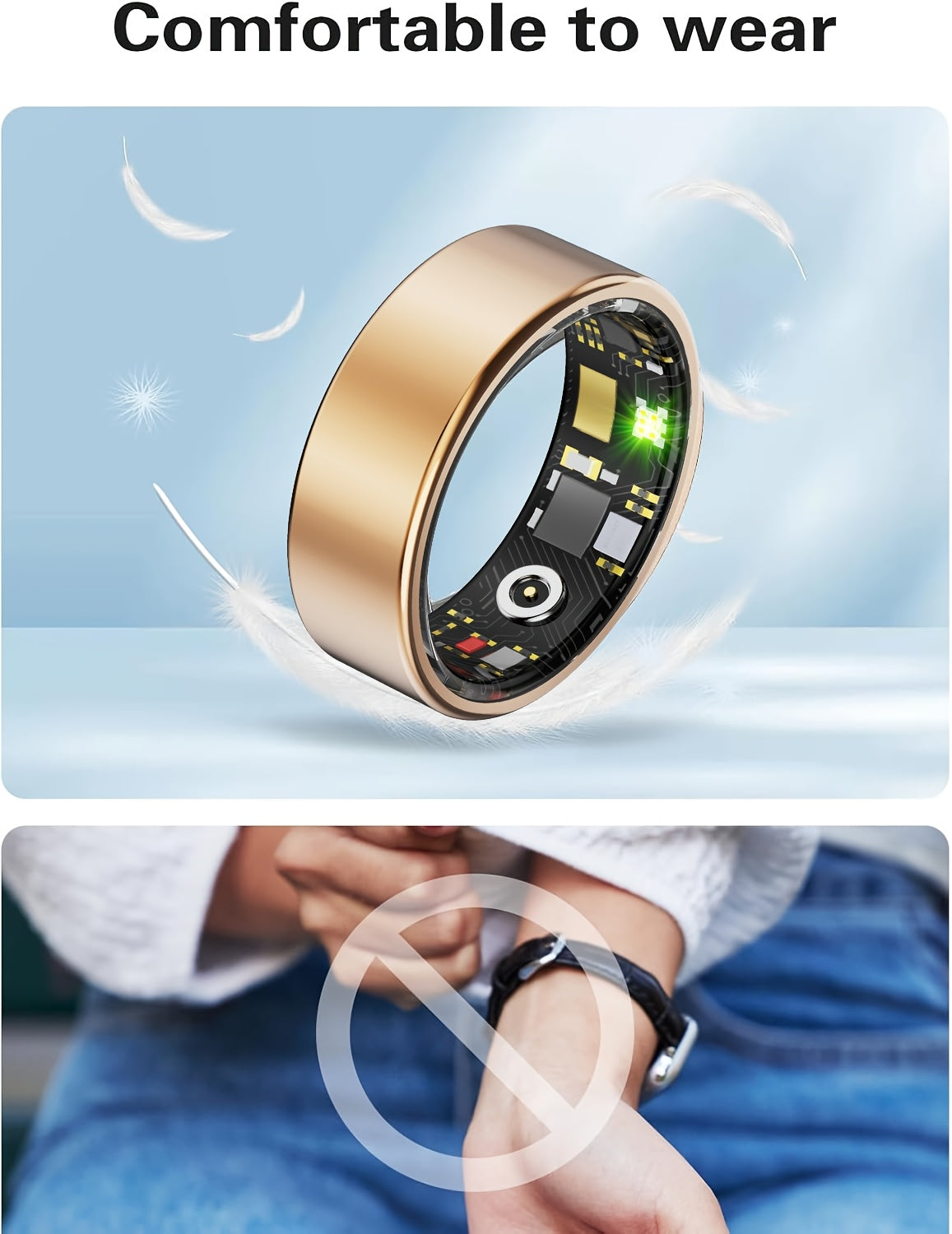 Smart Fitness Ring for Men & Women – Health & Activity Tracker